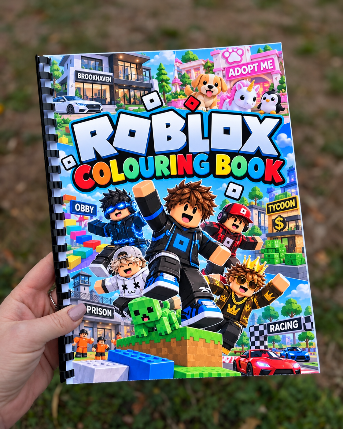 Kids A4 Gaming Inspired Colouring Book | Girls & Boys | 19–21 Pages