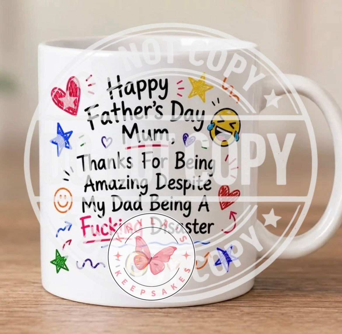 Funny/sweary Father’s Day mugs for mums