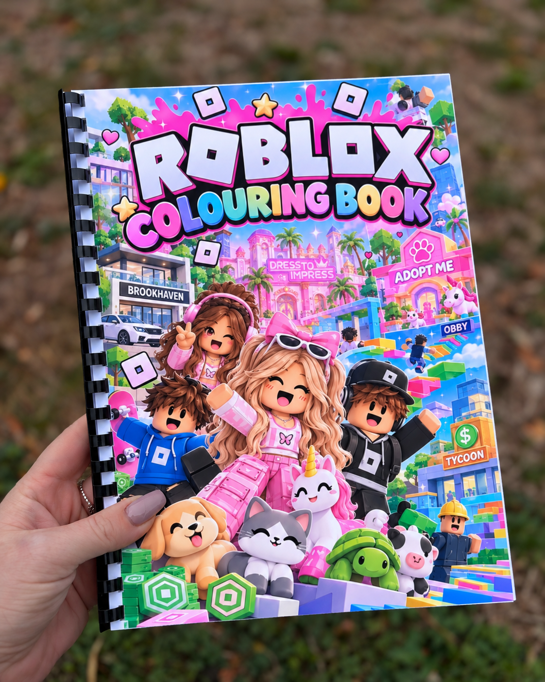 Kids A4 Gaming Inspired Colouring Book | Girls & Boys | 19–21 Pages
