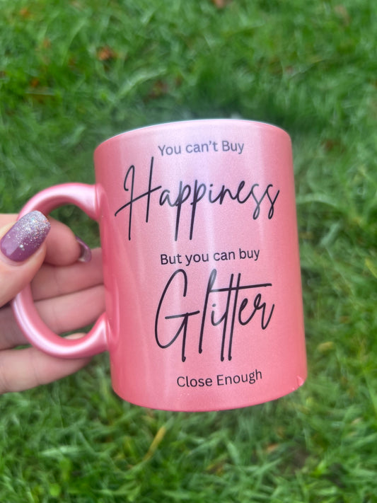 Pink shimmer Quote Mug