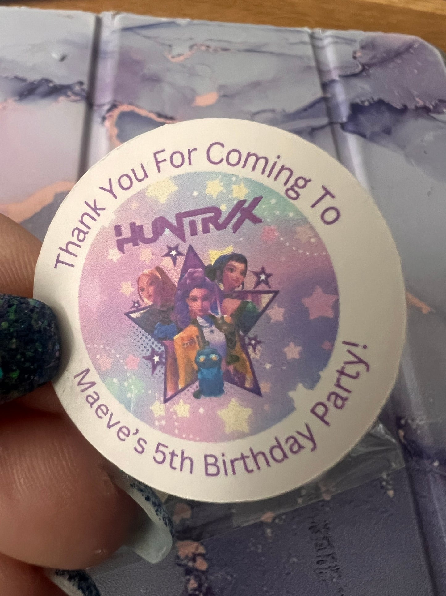 Personalised Birthday stickers