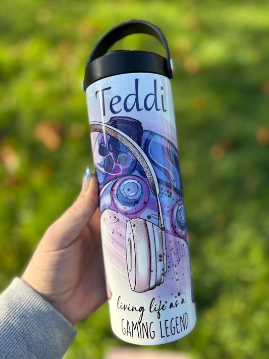 Personalised Gaming water bottle