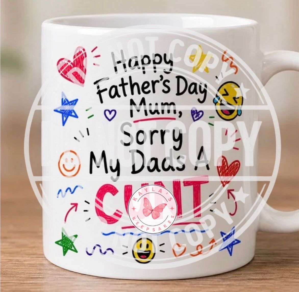 Funny/sweary Father’s Day mugs for mums