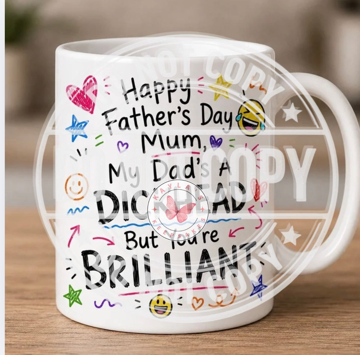 Funny/sweary Father’s Day mugs for mums
