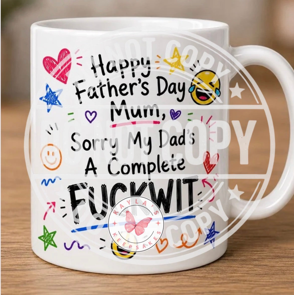 Funny/sweary Father’s Day mugs for mums