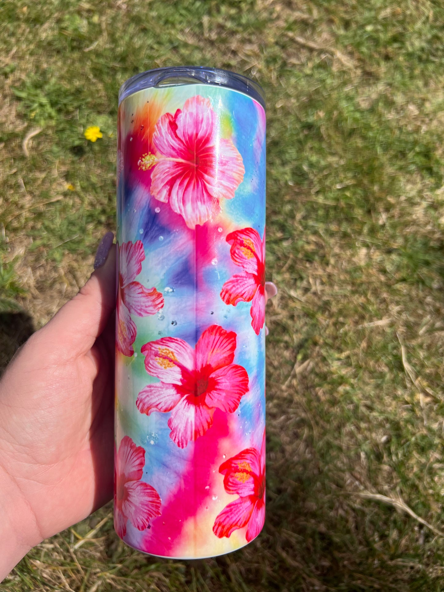 20oz Floral Stitch Tumbler