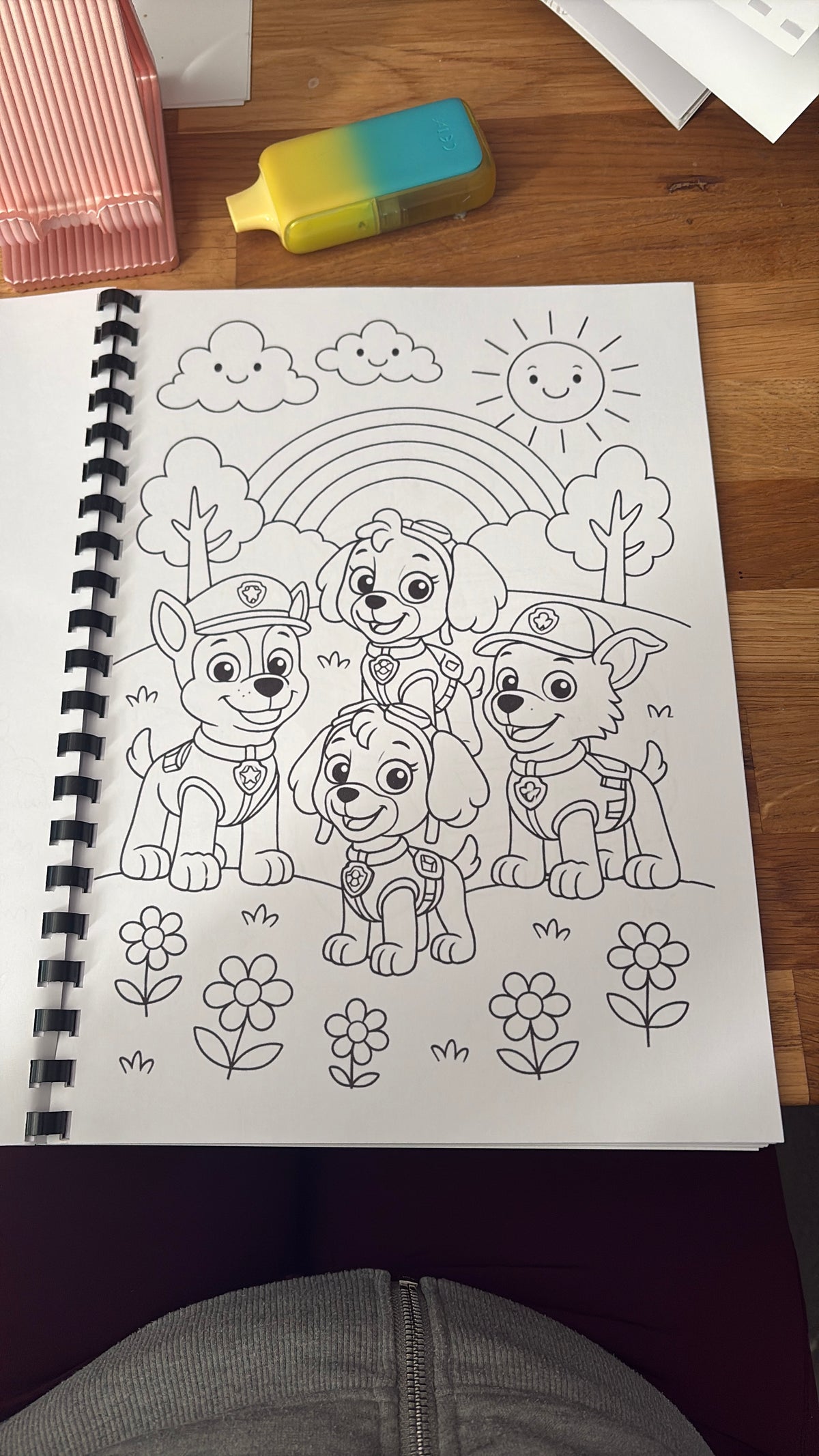 Personalised Rescue Pups Colouring Book | 25 Pages